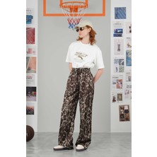 Leopar Desenli Pantolon