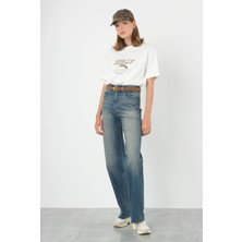 Wide Leg Jean Retro Mavi