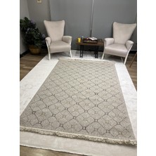 Sanat Halı Bej & Geometrik Desenli Halı - Modern Iskandinav Halı Modelleri - Lora Plus 3925