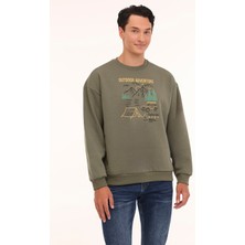Kinetix ml Fıre 16OTD103 4pr Haki Erkek Sweatshirt