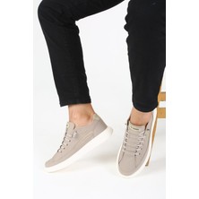 Cassido Shoes Bej Paraşüt Kumaş Erkek Casual Ayakkabı 055-102