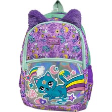 Muggle MU-7372 Sweet Cat Mor Okul Çantası
