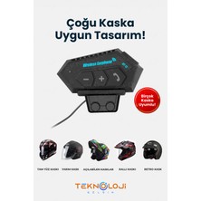 Teknoloji Gelsin Bt-12B Motosiklet Kulaklığı Intercom 30M Kablosuz Bağlantı Bütün Kasklar Ile Uyumlu