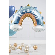 Pekshop It's a boy cinsiyet partisi baby shower balonu gökkuşağı erkek bebek babyshower balonu
