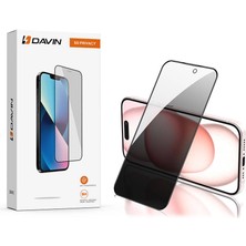 Davin Apple iPhone 15 Davin 5d Privacy Cam Ekran Koruyucu