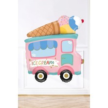 Pekshop Dondurma kamyonu folyo balon doğum günü balonları