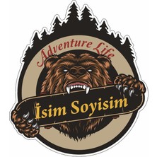 Sticker Usta Kişiye Özel 4X4 Offroad Adventure Kamp Karavan Sticker 02146