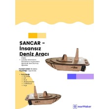 Türk Malı Sancar Insansız Deniz Aracı Ahşap Oyuncak Stem Eğitim Seti Çocuklar Için Boyanabilir Maket