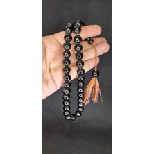 Anemore Collection Çubuk Kehribar Tesbih Koyu Yeşil Küre Kesim T-421
