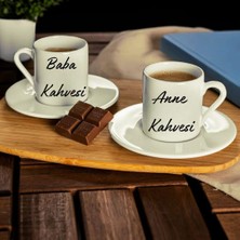 Hediye Vakti Anne Baba Kahvesi 2li Fincan Seti