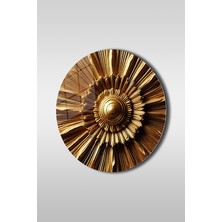 Glaszen Antik Güneş Yuvarlak Cam Tablo