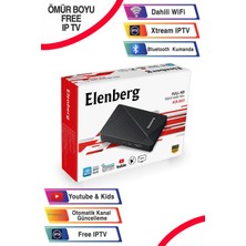 Elenberg Çanaklı Çanaksız Internet Tv Destekli Dahili WiFi Full Hd Uydu Alıcı Bluetooth Kumandalı