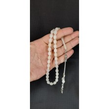 Anemore Collection Bukalemun Tesbih Beyaz/pembe Beyzi Kesim Tesbih T-461