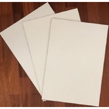 Mobilreyon 4 mm 50X70 cm B2 Ebat Resim Kağıdı Ölçüsü Bir Yüzü Beyaz Mdf 2'li