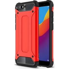 Cepustik Telefon Aksesuarları Huawei Y6 2018 Kılıf Crash Zırh Silikon Kılıf