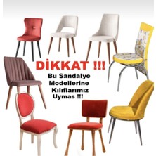 Lastikli Sandalye Örtüsü, Likralı, Yıkanabilir Sandalye Kılıfı