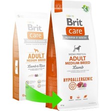 Brit Care Hypo-Allergenic Kuzu Etli Orta Irk Yetişkin Köpek Maması 12 kg