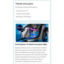 Philips PowerCyclone 10 Yüksek Emüş Gücü Performanslı Premium 899 Watt Toz Torbasız Süpürge, Onerous Lambader Hediye!