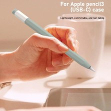 Forestl Digital Apple Pencil Için (Usb-C) Kaymaz Silikon Koruyucu Kılıf Kapasitif Stylus Kalem Düşmeyi Önleyici Kapak-Açık Pembe (Yurt Dışından)