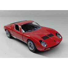 Kinsmart 1:34 1971 Lamborghini Miura P 400 Sv Çek/bırak Metal Araba