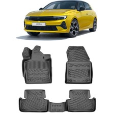 Opel Astra L 2022 Sonrası 3D Havuzlu Paspas Siyah