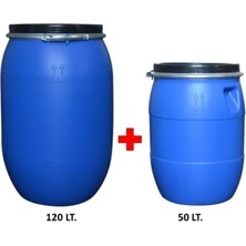 Tekno Trust Plastik Varil Seti - 1 Adet 120 Lt. + 1 Adet 50 Lt. Bidon