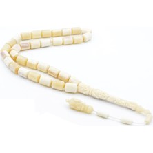 Murty99 Sistemli Oyma Imameli Kapsül Kesim Iri Boy Balina Kemiği Tesbih