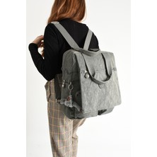 Baginn Kapaklı Okul Çantası Ister Elde Ister Sırt Olarak Rahat Kullanım 35*30 cm Kadın Sırt Çantası