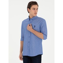 U.S. Polo Assn. Slim Fit Klasik Yaka Saks Erkek Gömlek G081GL004.000.1958930
