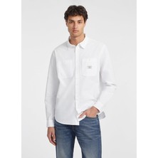 Guess Jeans Beyaz Erkek Gömlek M4YH37WGCF1G011 Gj Ls Reg Pockets S