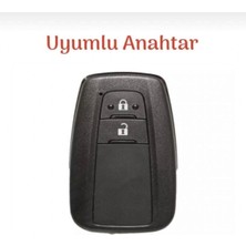 Gma Keys Toyota Corolla Prius Camry C-Hr Rav4 Nano Land Crusiser 2 Tuslu Anahtar Koruma Kılıfı 1. Kalite