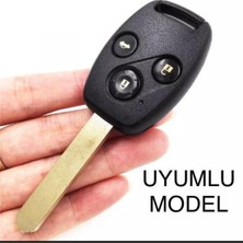 Gma Keys Honda Civic Fd6 Crv Accord Uyumlu 3 Tuşlu Silikon Anahtar Koruma Kılıfı Siyah Renk 1.ci Kalite