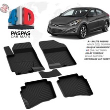 Woodhub Hyundai Elantra 4d Araca Özel Havuzlu Kauçuk Paspas 2015-2020