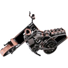Meetsue Motosiklet Model Koleksiyonu Figürü Dekorasyon Retro Motosiklet 14 cmX7 cmX6 cm (Yurt Dışından)