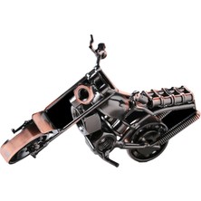 Meetsue Motosiklet Model Koleksiyonu Figürü Dekorasyon Retro Motosiklet 14 cmX7 cmX6 cm (Yurt Dışından)