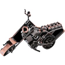 Meetsue Motosiklet Model Koleksiyonu Figürü Dekorasyon Retro Motosiklet 14 cmX7 cmX6 cm (Yurt Dışından)