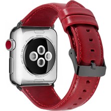 noktaks - Apple Watch 42mm - Kordon Luxury Leather Deri Kordon - NO8