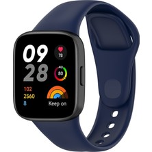 Kilifone - Xiaomi Redmi Watch 3 - Kordon Silikon Kordon Krd-81 - Krem