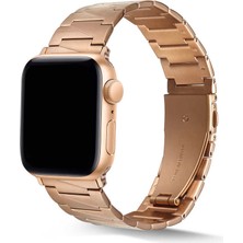 noktaks - ​​​Apple Watch 38mm - Kordon Metal Kordon - KRD-48 - Rose Gold - T19104
