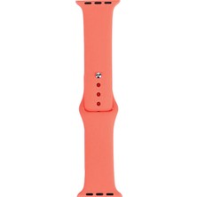 noktaks - ​​​Apple Watch 44mm - Kordon Band Serisi Klasik Kordon Silikon Strap Kayış - Starlight - T31256