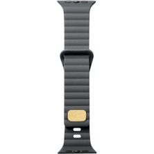 kilifone - ​​​Apple Watch Ultra 49mm - Kordon Silikon Kordon - KRD-73 - Gri - T24898