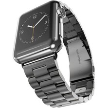kilifone - ​​​Apple Watch Ultra 49mm - Kordon Metal Strap Kayış - KRD-04 - Siyah - T24545