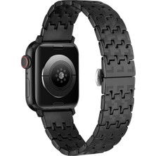 noktaks - Apple Watch 44mm - Kordon Metal Kordon KRD-86 - Siyah