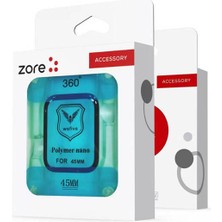 ekılıf - ​​​Apple Watch 7 45mm - Ekran Koruyucu Polymer Nano Ekran Koruyucu + Kolay Uygulama Aparatlı - T30270