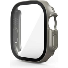 ekılıf - ​​​Apple Watch Ultra 49mm - Kasa Koruyucu Kasa ve Ekran Koruyucu - Gard 20 - Gri - T24642