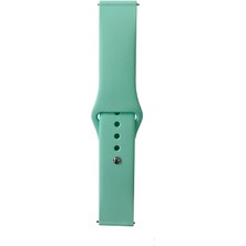 ekılıf - Samsung Gear S2 20mm - Kordon Band Serisi Klasik Kordon Silikon Strap Kayış - Bihai - T31241