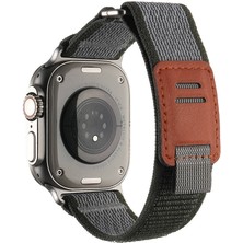 kilifone - ​​​Apple Watch Ultra 49mm - Kordon Hasır Strap Kayış Kordon - KRD-106 - Yeşil - T31951