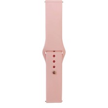 ekılıf - Samsung Gear S3 22mm - Kordon Band Serisi Klasik Kordon Silikon Strap Kayış - Vintage Rose - T31249