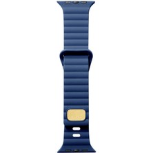kilifone - ​​​Apple Watch Ultra 49mm - Kordon Silikon Kordon - KRD-73 - Lacivert - T24898