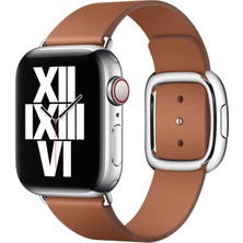 ekılıf - ​​​Apple Watch Ultra 49mm - Kordon Deri Kordon - KRD-42 - Kahverengi - T24586